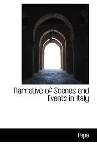 Front cover_Narrative of Scenes and Events in Italy