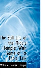 Couverture_The Still Life of the Middle Temple