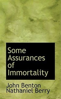Couverture_Some Assurances of Immortality