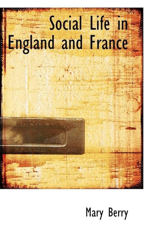 Couverture_Social Life in England and France
