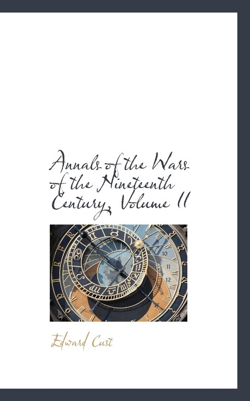 Front cover_Annals of the Wars of the Nineteenth Century, Volume II