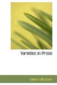 Front cover_Varieties in Prose