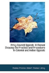 Front cover_Privy Council Appeals