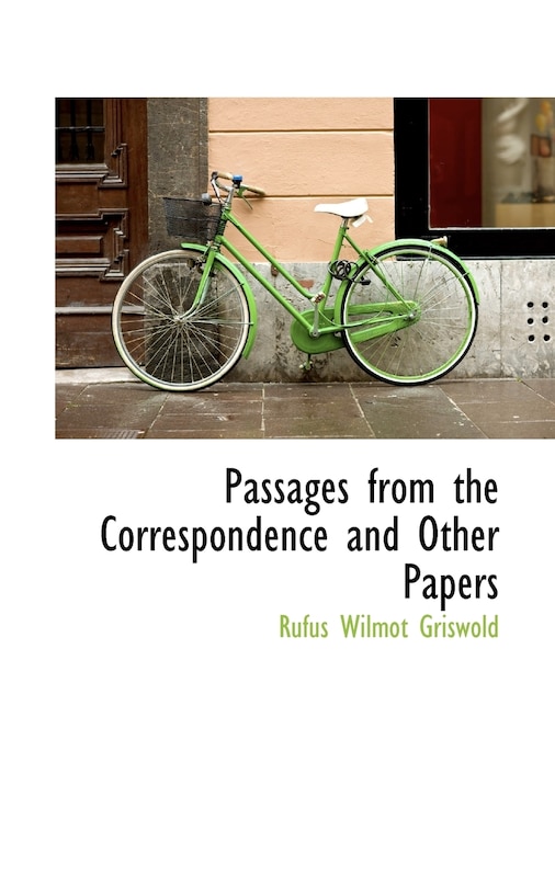 Front cover_Passages from the Correspondence and Other Papers
