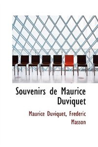 Front cover_Souvenirs de Maurice Duviquet