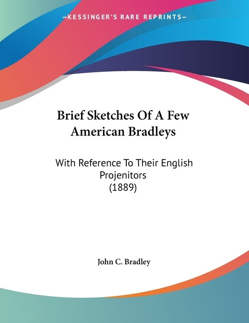 Front cover_Brief Sketches Of A Few American Bradleys