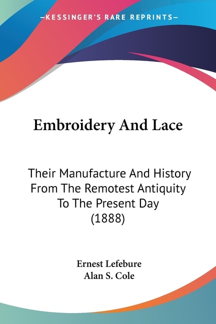 Couverture_Embroidery And Lace