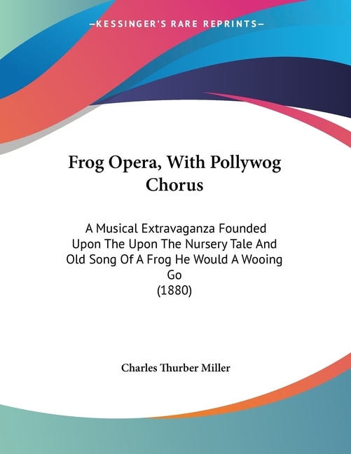 Couverture_Frog Opera, With Pollywog Chorus