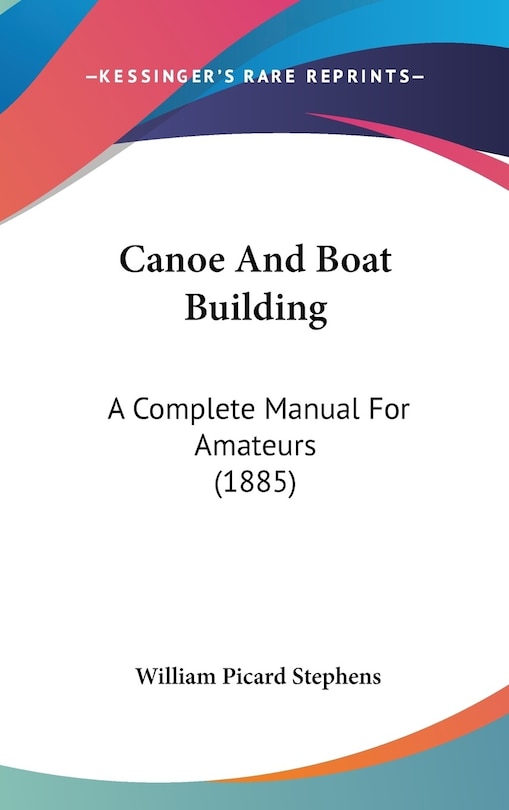 Couverture_Canoe And Boat Building