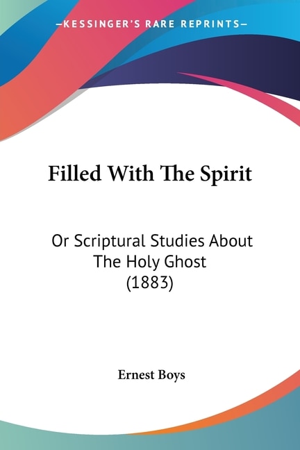 Front cover_Filled With The Spirit