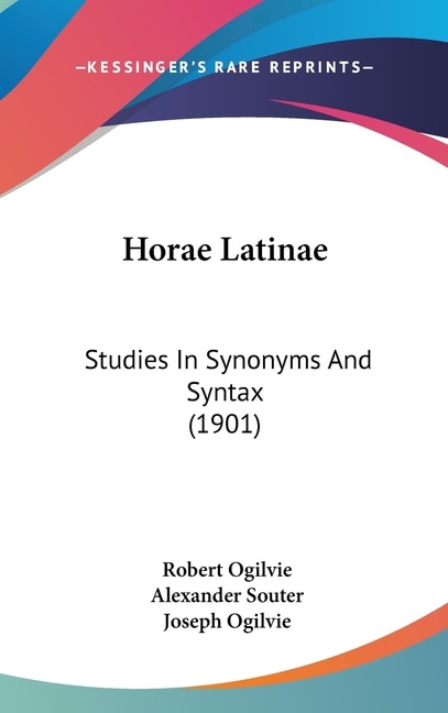 Couverture_Horae Latinae