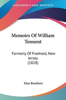 Front cover_Memoirs Of William Tennent