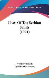 Front cover_Lives Of The Serbian Saints (1921)