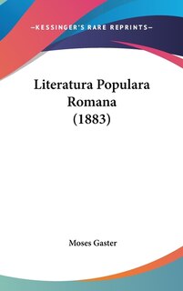 Literatura Populara Romana (1883)