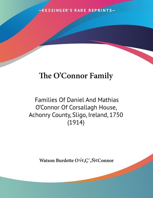 Front cover_The O'Connor Family