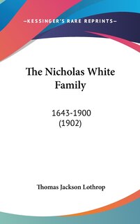 Front cover_The Nicholas White Family