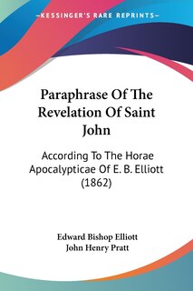 Front cover_Paraphrase Of The Revelation Of Saint John