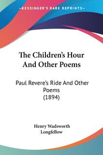 Front cover_The Children's Hour And Other Poems