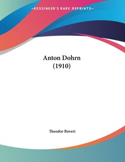 Couverture_Anton Dohrn (1910)