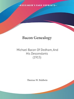 Couverture_Bacon Genealogy