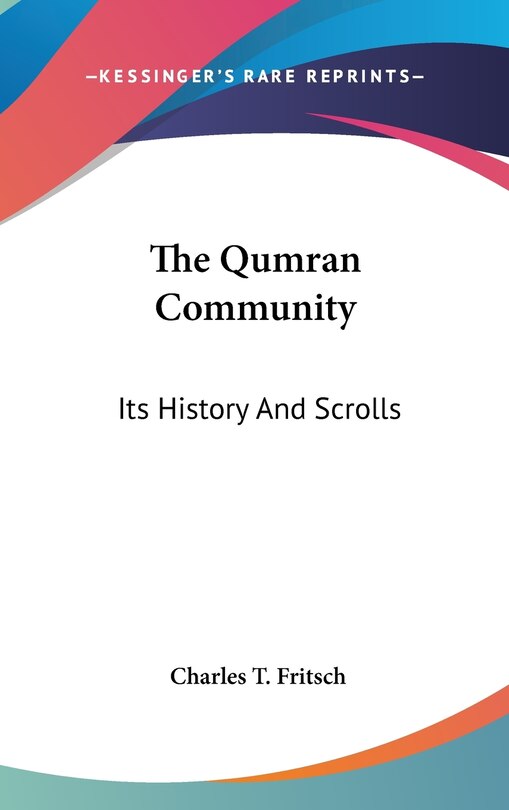 Front cover_The Qumran Community