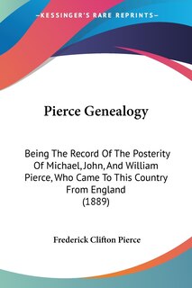 Front cover_Pierce Genealogy