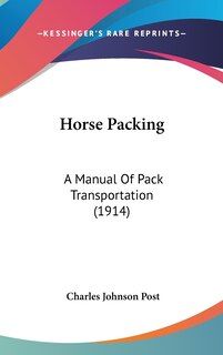 Front cover_Horse Packing