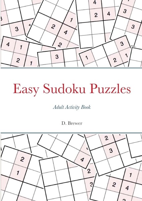Front cover_Easy Sudoku Puzzles, Adult Activity Book