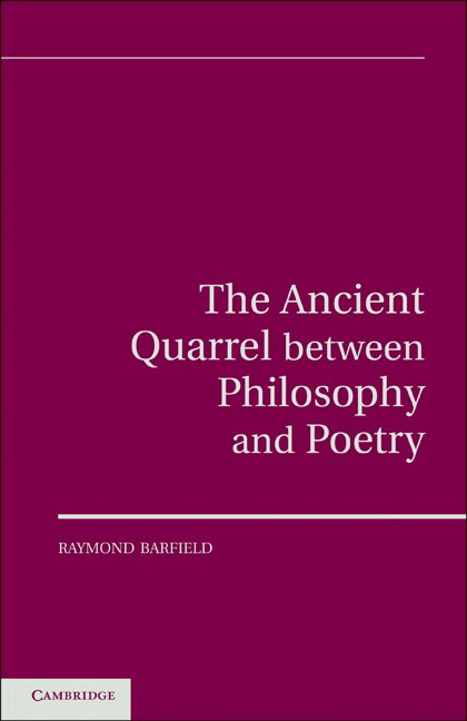 Front cover_The Ancient Quarrel Between Philosophy and Poetry