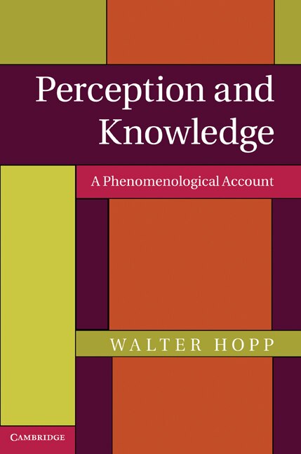 Front cover_Perception and Knowledge