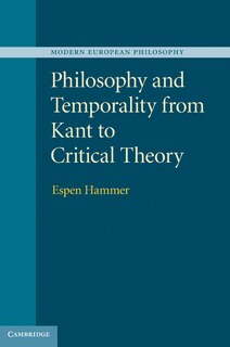 Couverture_Philosophy and Temporality from Kant to Critical Theory