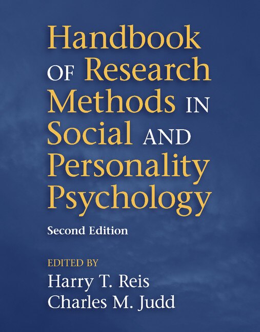 Front cover_Handbook Of Research Methods In Social And Personality Psychology