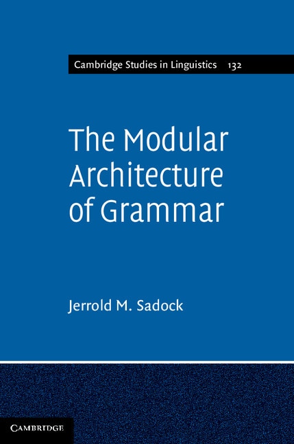 Couverture_The Modular Architecture of Grammar