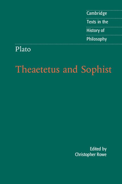 Couverture_Plato: Theaetetus And Sophist