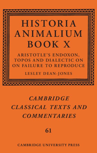 Front cover_Historia Animalium Book X