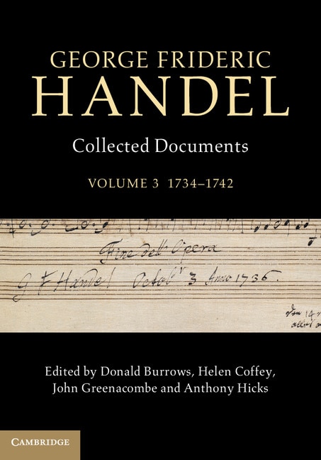 Front cover_George Frideric Handel: Volume 3, 1734–1742