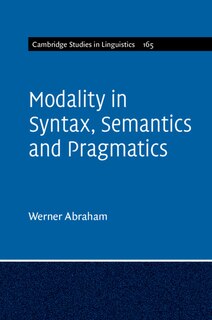 Couverture_Modality In Syntax, Semantics And Pragmatics