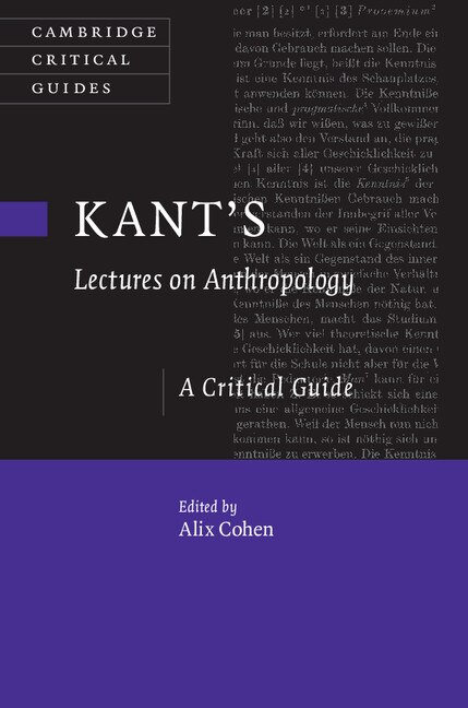 Couverture_Kant's Lectures On Anthropology