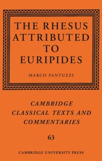 Couverture_The Rhesus Attributed To Euripides