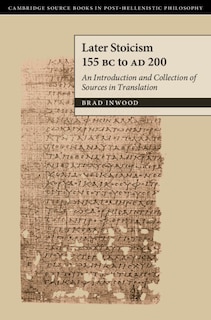 Couverture_Later Stoicism 155 Bc To Ad 200