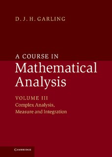 Front cover_A Course In Mathematical Analysis