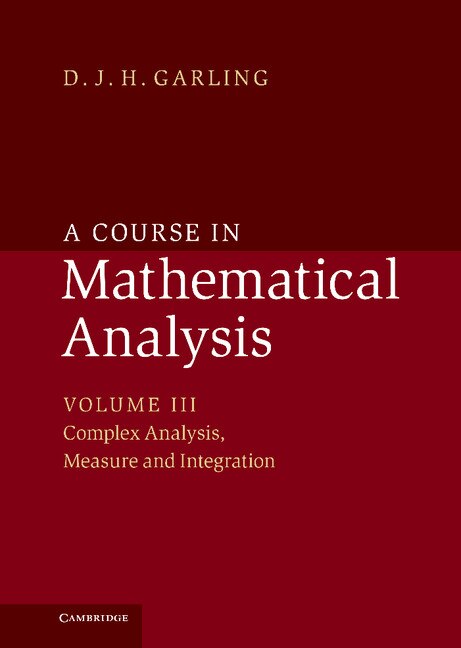 Front cover_A Course In Mathematical Analysis