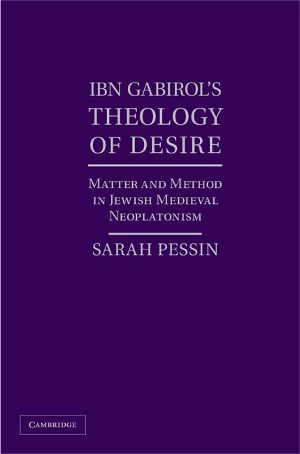 Couverture_Ibn Gabirol's Theology Of Desire