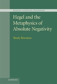Couverture_Hegel and the Metaphysics of Absolute Negativity
