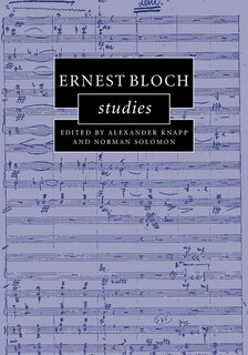 Front cover_Ernest Bloch Studies