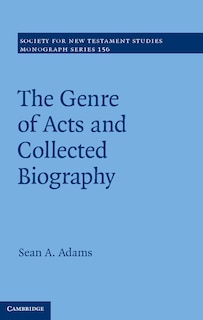 Couverture_The Genre of Acts and Collected Biography