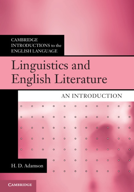 Front cover_Linguistics And English Literature