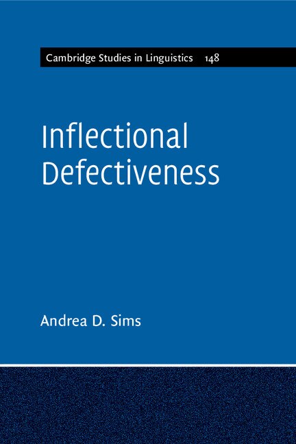 Front cover_Inflectional Defectiveness