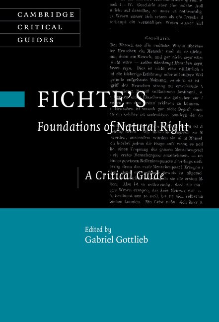 Couverture_Fichte's Foundations Of Natural Right