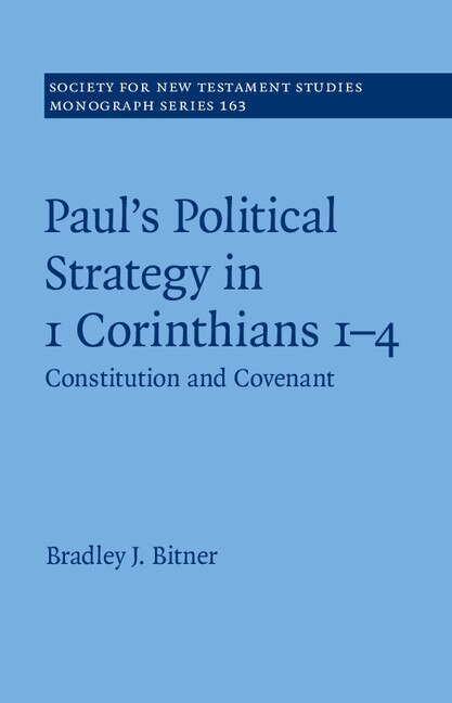 Couverture_Paul's Political Strategy in 1 Corinthians 1–4